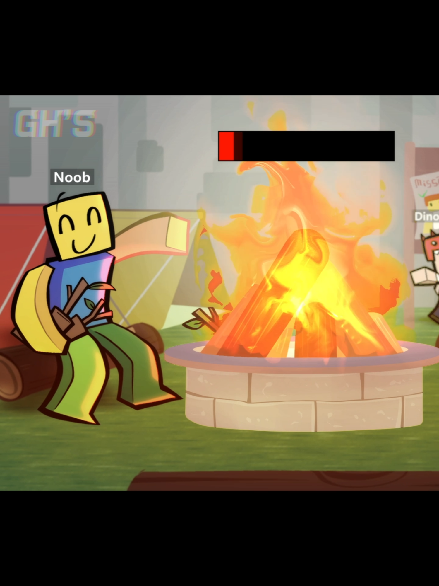 The Noob is hungry tonight - 99 NIGHT IN THE FOREST | ROBLOX ANIMATION #roblox #nightintheforest #99nightintherforest #shorts #robloxanimation #memeanimation