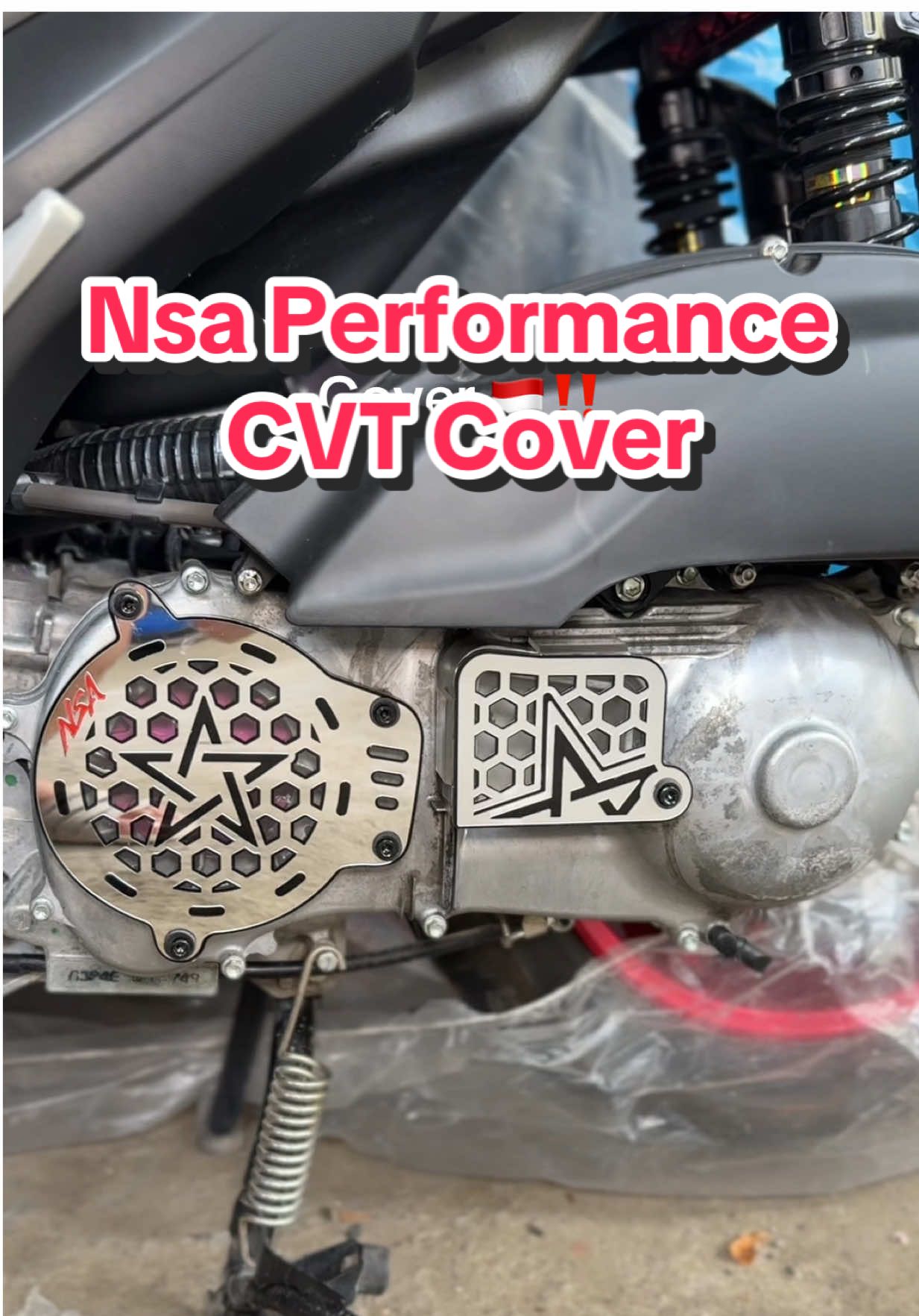 Eto pang aerox cvt cover ng nsa peformance #cvtcover #aeroxv2cvtcover #nsaperformancecvtcover #nsaperformance #aeroxindoconcept 