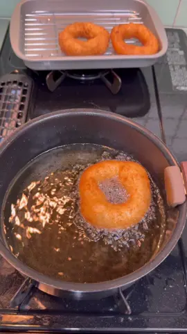 A  Lukewarm water :450ml   (औला  डुबाऊदा  नपोल्ने  मन  तातोपानी ) Yeast:6g Baking powder :4g  (बिर्से  छु  र  पछी  हालेको  अगाडी नै हाल्नु होला )  Sugar:60g ( धेरै  थोरै  आफ्नो स्वाद  अनुसार  हाल्नुहोला (white  sugar  use गर्दा पनी हुन्छ) B Flour:500g Salt: 2g  ▶️बनाऊने  तरिका 1)भॅाडामा  माथिको  A  हालेर  15 मिनेट  छोपेर activate  हुन दिने |  2) ठुलो  भॅाडामा B र  1  हालेर  mix  गरेर  2~3 घन्टा तातो  ठॅाऊमा  राख्ने । 3)थोरै  तेल र पिठो  हालेर  डोनटको  सेप  बनाऊने dough मा  मजाले  तेल  लगायो  भने  डोनटको सेप  बनाऊन  सजिलो  हुन्छ  3)तेलमा   Medium heat मा  fry गर्ने  enjoy 💕💕 #creatorsearchinsights  #creatorsearchinsights 