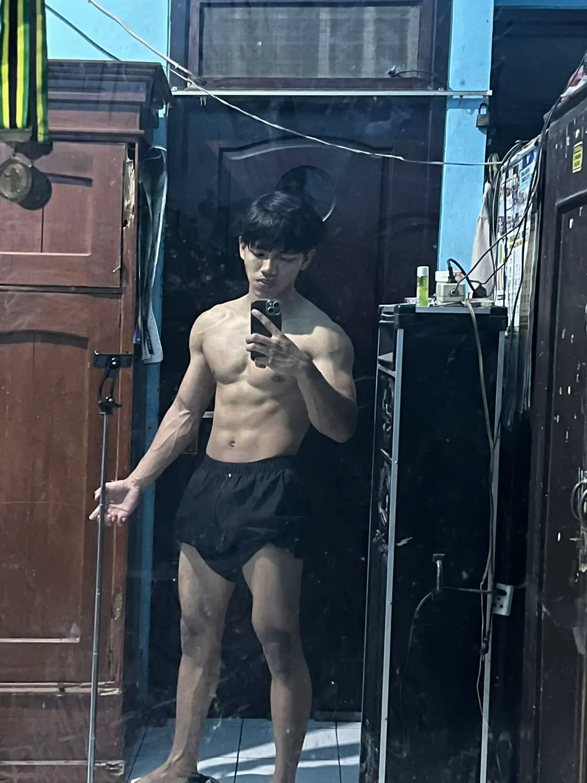 back sama chestnya kurang gede dikit. #fyp #trending #workout 