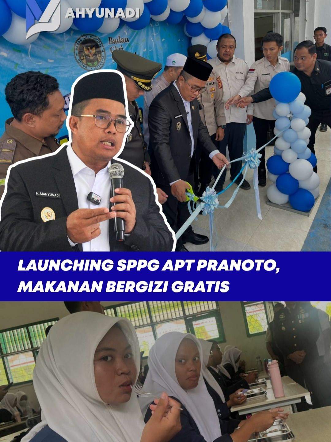 Alhamdulillah Hari ini saya berkesempatan untuk menghadiri Pembukaan Satuan Pelayanan Pemenuhan Gizi (SPPG) Makanan Bergizi Gratis (MBG) Distrik APT Pranoto. SPPG ini mendistribusikan di empat sekolah yaitu SMKN 1 Sangatta Utara, TK Star Kids, SD Star Generation dan SMAN 1 Sangatta Selatan dengan total penerima manfaat sebanyak 1.812 Siswa.  Semoga kedepannya, SPPG-SPPG yang lain dapat dibuka dan beroperasi untuk pemenuhan Gizi anak-anak Kabupaten Kutai Timur. #MBG