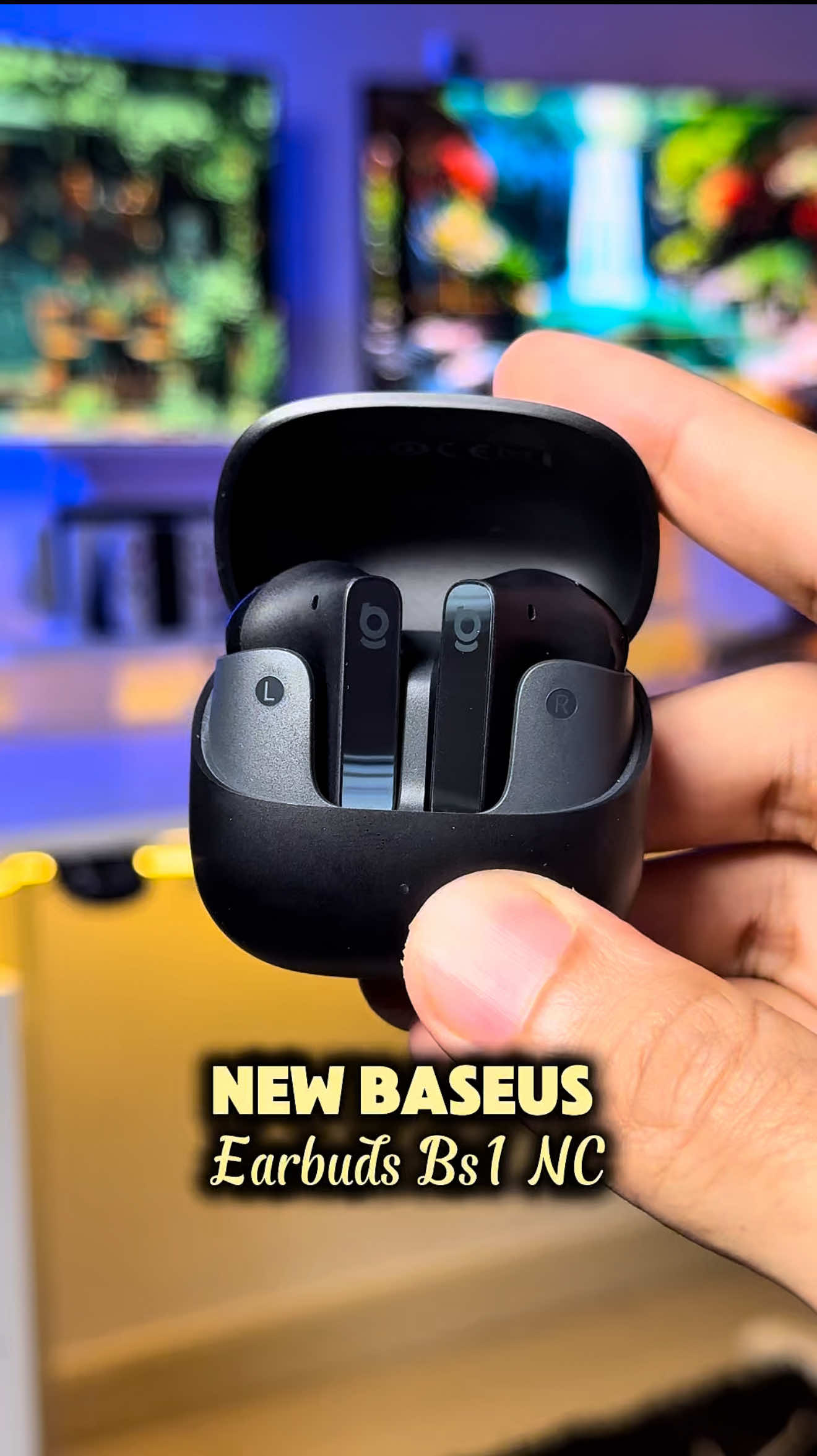 Earbuds terbaru baseus semi in ear dengan Noise cancellation #Baseus #bs1nc #earbuds #BaseusMalaysia #original 