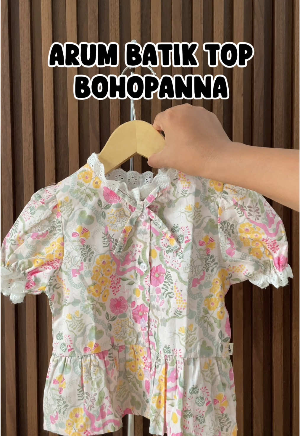 Atasan batik anak perempuan dari Bohopanna.. design baju dan motifnya cantik banget ❤️✨ #batikbohopanna #bohopanna #batikanak 