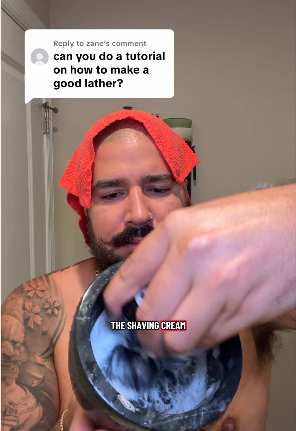 Replying to @zane How to create the perfect shaving cream lather in 5 easy steps: 1. Sniff Test 2. Let your shaving brush soak in water for 30 seconds. 3. Drain 95% of the water from the brush 4. Load shaving brush wiith shaving cream 5. Whip up the shaving cream in a shaving bowl and add water gradually until preferred consistency is achieve Discounts for you: •OneBlade 15% off: https://www.onebladeshave.com/MIKEWILMACA •Death Grip Wax: Code RIDEWITHMIKE20 for 20% off •Supply Shave: Code RIDEWITHMIKE_ for 10% off •Zomchi: Code MIKE10 for 10% off •Razor Emporium: Code mikewilmaca for 10% off •Beard Octane: Code RIDEWITHMIKE for 10% off •Brio Products: MIKE10 for 10% off •Eagle Lights: Code RIDEWITHMIKE for 15% off •First MFG Co: Code RIDEWITHMIKE for 51% off  •Daniel Smart MFG Co: MIKEWILMACA for 36% off •Sisuman: MIKE5OFF for 5% off #headshaver #shavinghead #headshave #lather #shavingcream 
