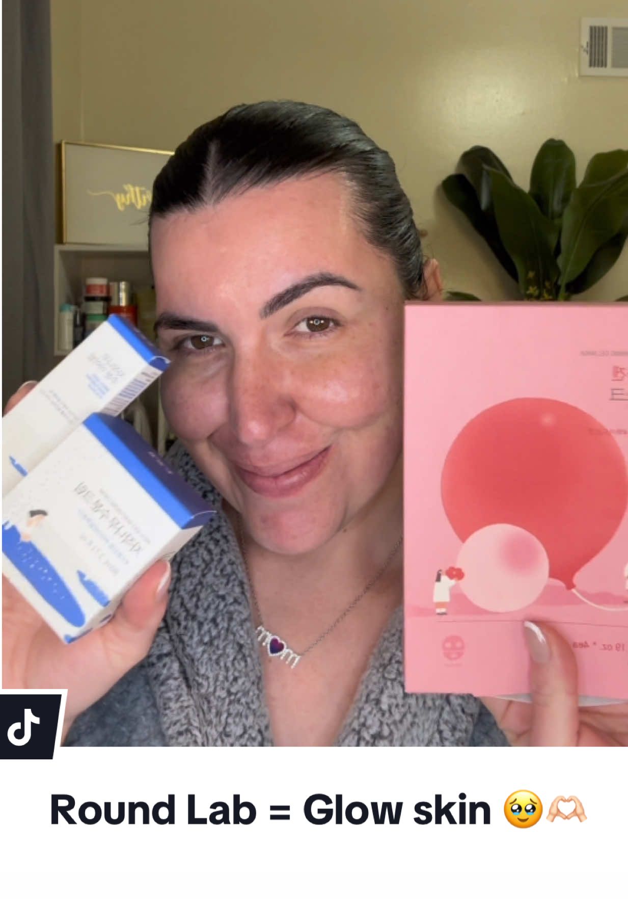 Trio skin glow !! #skin#korean#roundlab @ROUND LAB 