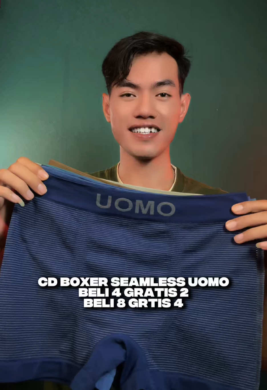Membalas @𝙏𝘼𝙉 𝙀𝙆𝙊 𝙎𝘼𝙉𝙏𝙊𝙎𝙊 mumpung promo dan stoknya masih ready 😍🙌🏻. paket hemat celana dalam boxer pria seamless uomo 🤩. Beli 4 gratis 2, beli 8 gratis 4, check out sekarang sebelum kehabisan🤳🏻‼️. #cuantanpabatas @Bisa Media #celanadalamboxerpria #cdboxerpria #boxerseamless #cdpria 