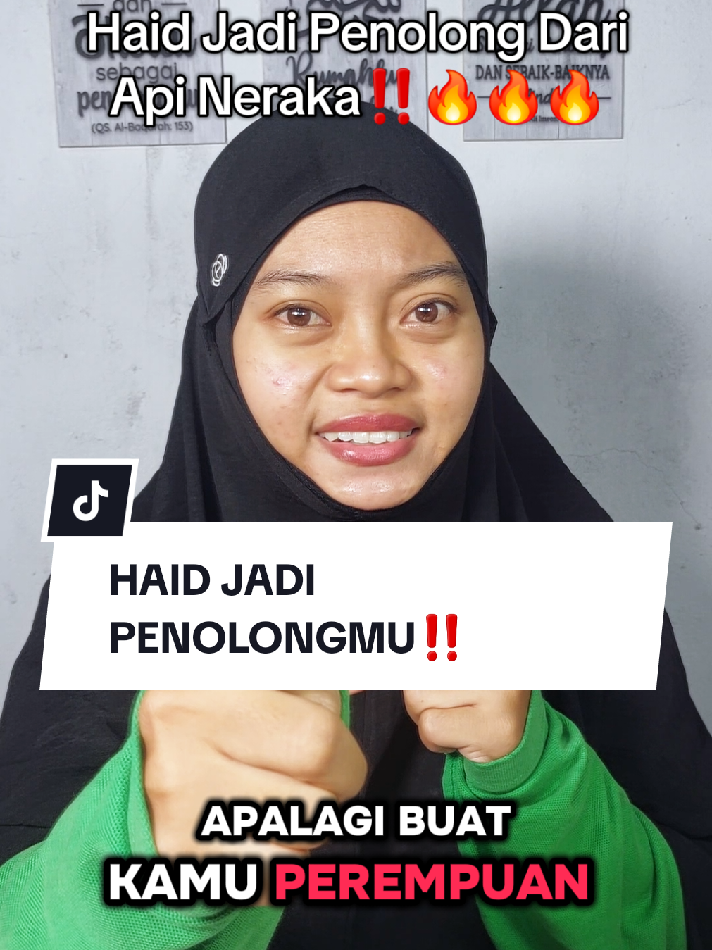 wanita dilarang skip haid bisa jadi penolong dari api neraka dan jembatan sirotol mustaqim kalau kamu baca ini loh #haid #wanita #aisyah #sitikomediii 