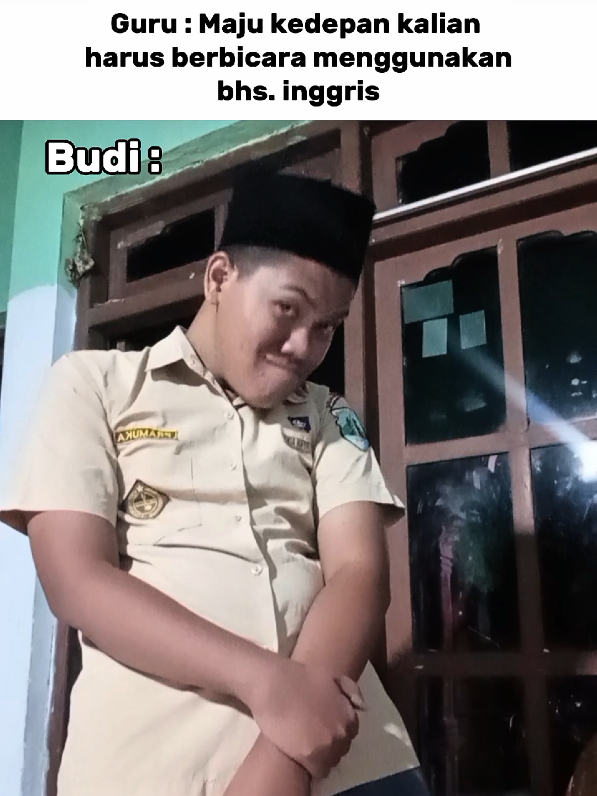 Guru : lu bisa bahasa inggris nggak ✋😹🤚 Sc@zulfani_agustian  #meme #memes #memestiktok #unik #lewatberanda 