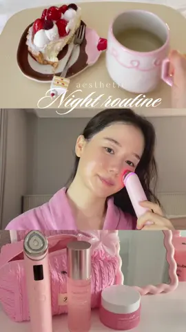 pink aesthetic day💓  힐링 나이트 루틴 #kbeauty #koreanskincare #aesthetic #nightroutine #thatgirl 