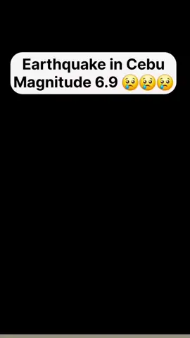 earthquake in Cebu magnitude 6,9 😥😥  #pangeforyou #trending #sadstory 