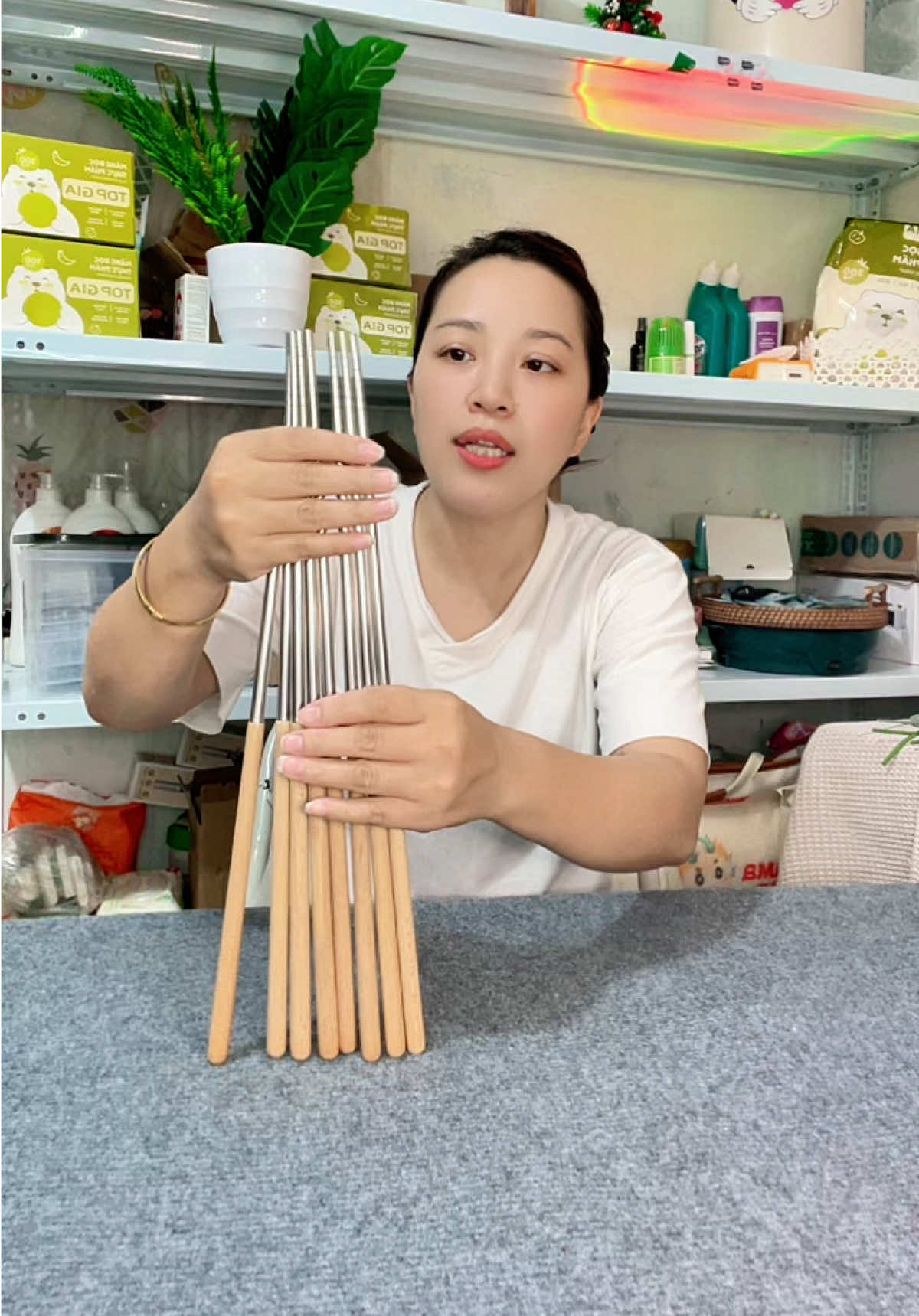 Đũa dài 40cm nấu ăn #duadaiinox #duadai40cm #thaonhabep #dodungnhabep 