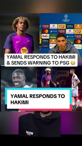 Lamine Yamal responds to hakimi calling nuno mendes the best left back in the world and posts on his instagram story sending warning message to dembele hakimi and psg squad in Barcelona vs psg #ucl #yamal #barcelona 