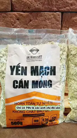 Yến mạch cán dẹt DK Harvest hàng công ty nhập khẩu Úc chính ngạch, giàu đạm thực vật, giàu chất xơ lại rất thơm ngon bùi dẻo #yenmach #yenmachcandet #yenmachcanmong #yenmachhuuco #nhunng88 