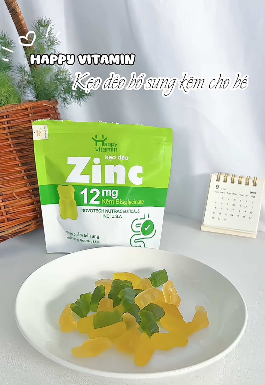 Kẹo dẻo Happy Vitamin bổ sinh ZinC cho bé #happyvitamin #keodeo #mebimsuachamcon #mebimsuachamcon #xuhuong 