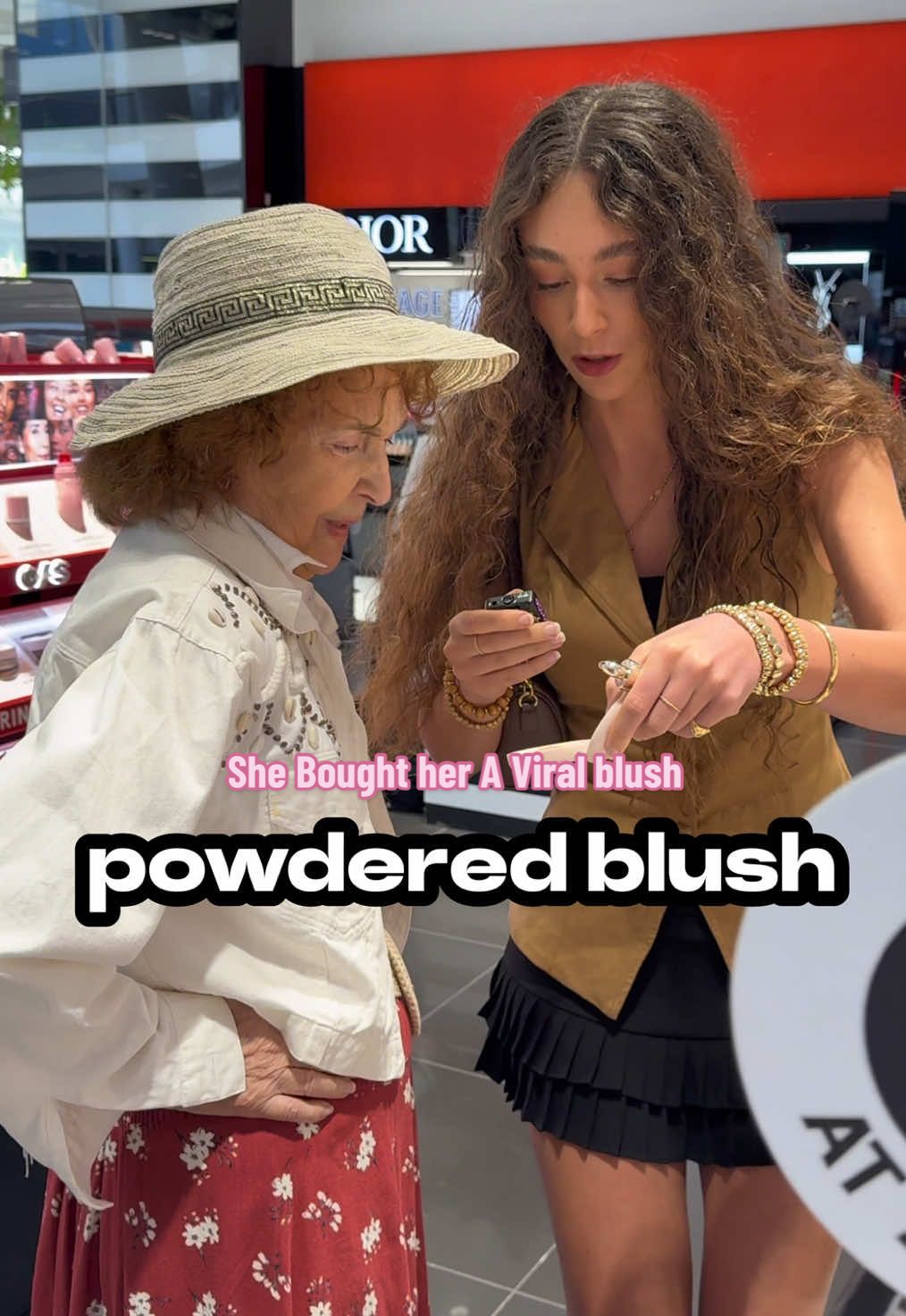 She tried the Rare Beauty Blush with her 🥹😭 #beauty #makeup #rarebeauty #sephora #fyp 