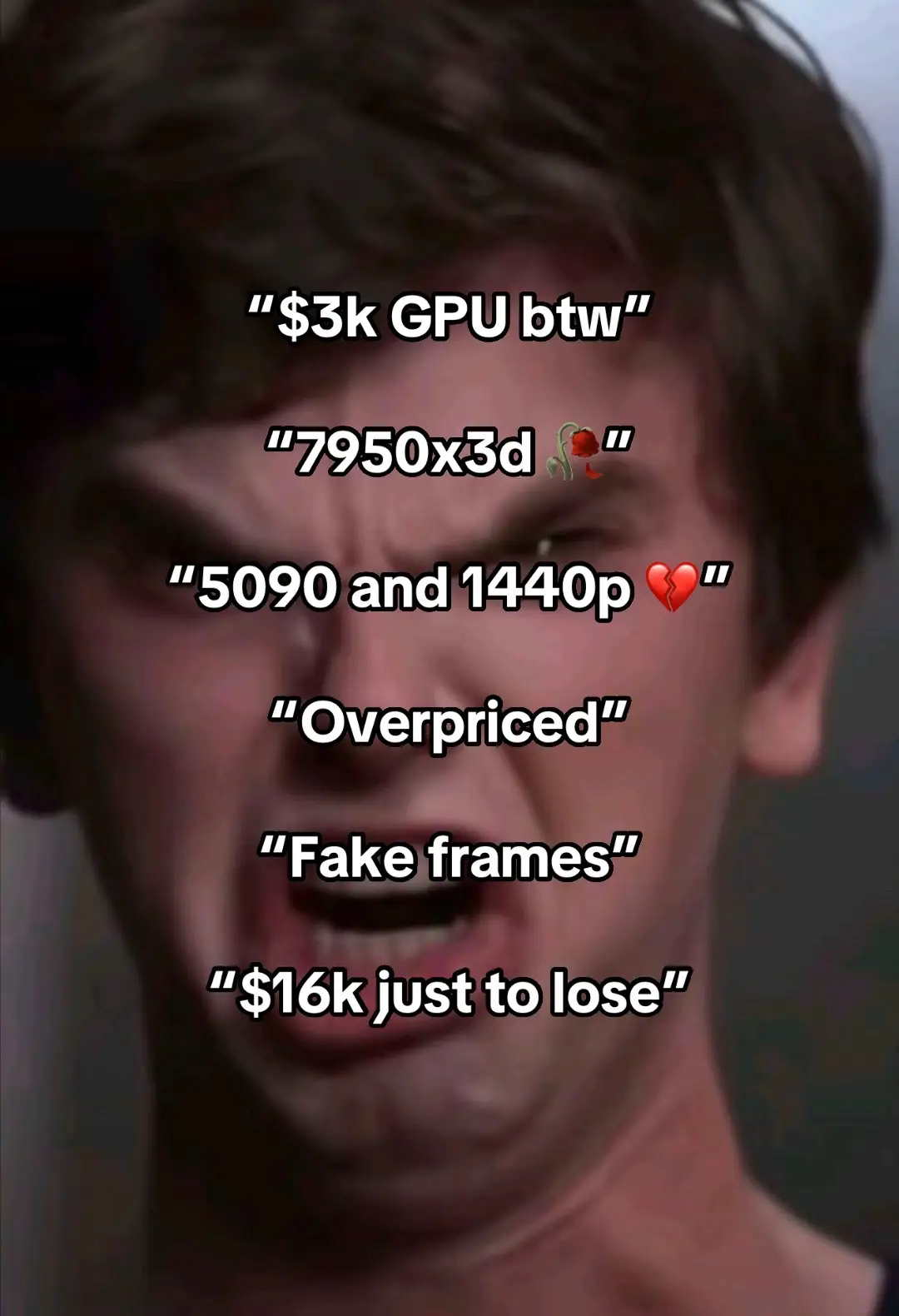 I choose to play on my 5090 in 1440p for the ultra graphic’s and frames, this is the way 🙂‍↕️ . . . . #julienbuildspcs #7950x3d #astral5090 #extremepc #pg32ucdm 