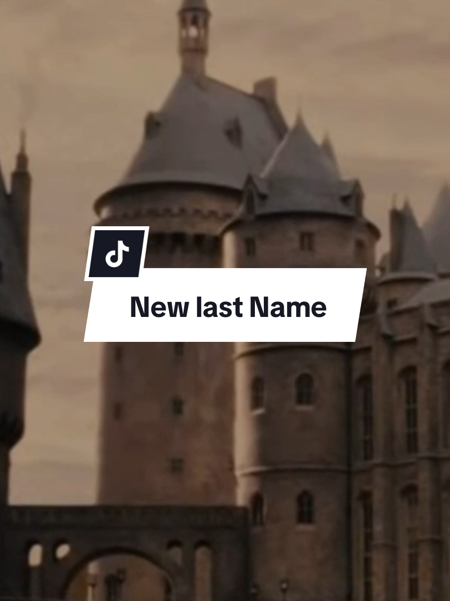 Want a harry potter last name?? #hptiktok #harrypotter #fypシ゚ #harrypottertiktok #lastname 