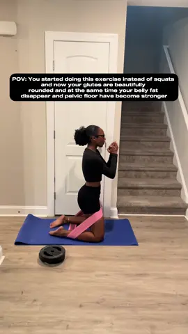 It’s a new month!! If you have bad knees this is for you 🙌🏾 I’m using a medium band for increased intensity, if you are a beginner or don’t have any equipment you surely don’t need it!! This exercise targets your glutes without the knee pain that you can get from squats. This exercise flattens your belly and will strengthen your pelvic area.  Let me know if you try it and like it 🫶🏾 #fitnesstips #fitover40 #homeworkoutsforwomen #lowimpactworkout #homeworkoutideas #womenover40 