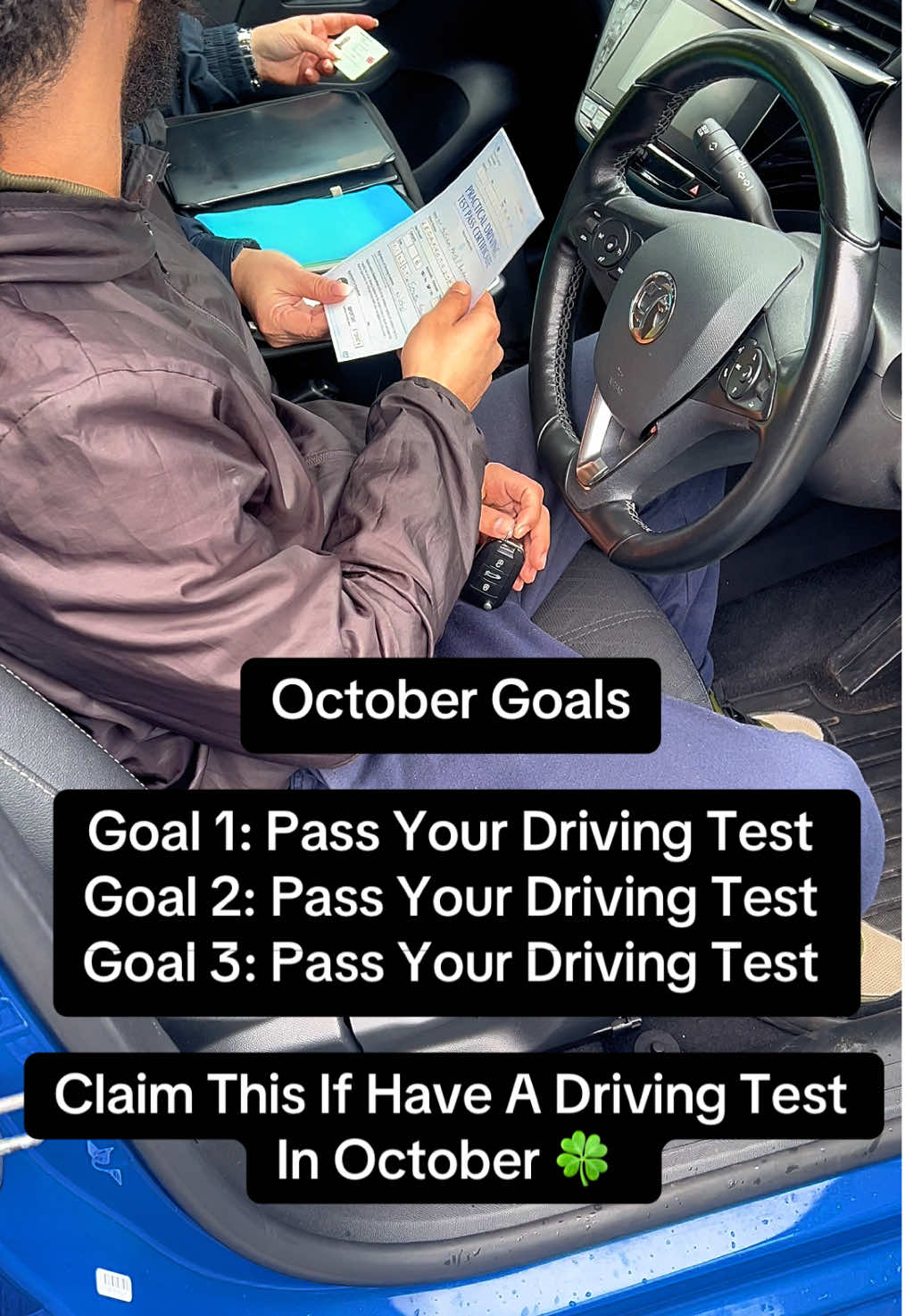Best of luck to anyone that has a driving test this month 🍀🍀🍀 #drivingtest #drivinglicence #pass #drivinginstructor #claimit 