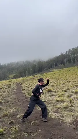 kalian kalo di sabana mau ngapain? #4u #pendakigunung #viralvideo 