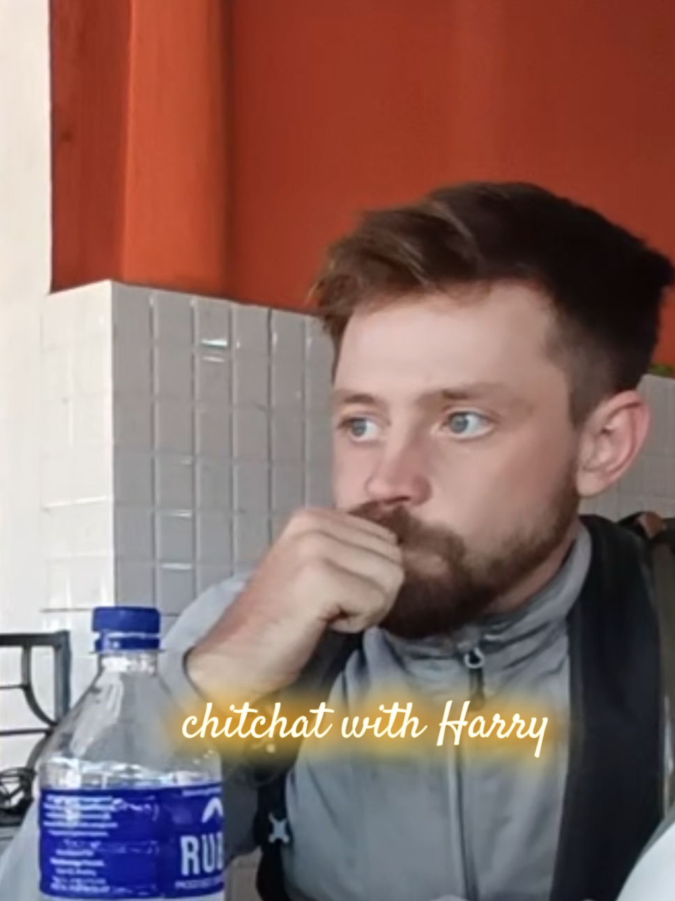 Got oppertunity to meet The guy who vlogged the recent revolution in Nepal. Mr. Harry, #Wehatethecold.  I wish him a great trip ahead. #Traveller #vlogger #Nepalprotest #genzprotest 