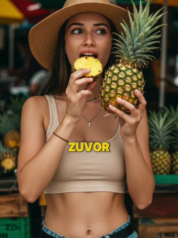 Dies passiert dem Körper einer Frau, wenn sie zwei Wochen lang jeden Tag Ananas isst. #Gesundheit #Gesundheitstipps #Körper #gesund #deutschland 