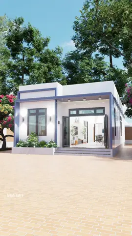 Nhà cấp 4 3 hòng ngủ hiện đại 2 phòng vệ sinh 1 phòng thờ riêng #nhadep #nhahiendai 