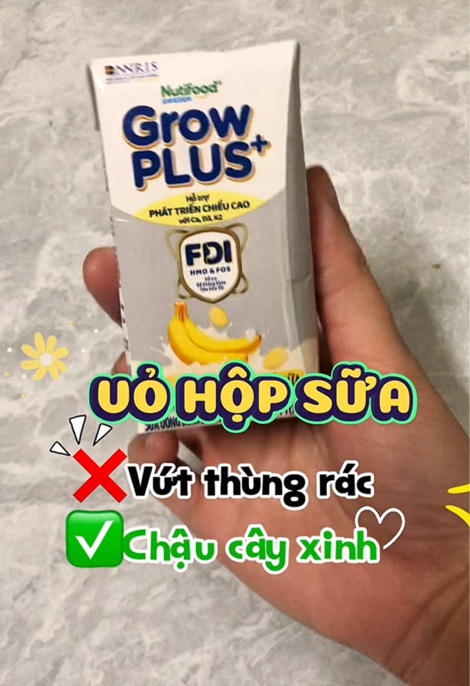 Vỏ hộp sữa con uống xong, mấy bà bỏ thùng rác hay làm gì á  #NutifoodGrowPLUS #GrowPLUSvitraicay  #NutifoodCreator #Besieusaolamsieupham #FQRN4694 