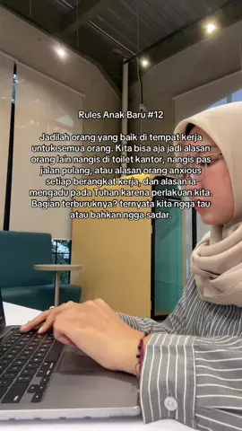 Kalo orang baik itu sedikit di dunia ini, seenggaknya kita jadi salah satunya yaa. Ini buat semua orang yang kerja sih, semoga kita ttp bisa jaga diri dengan baik✨ #freshgraduate #genz #budakcorporate #corporatelife #startuplife #pejuangrupiah #anakkantor #selfreminder #SelfImprovement #fyp 