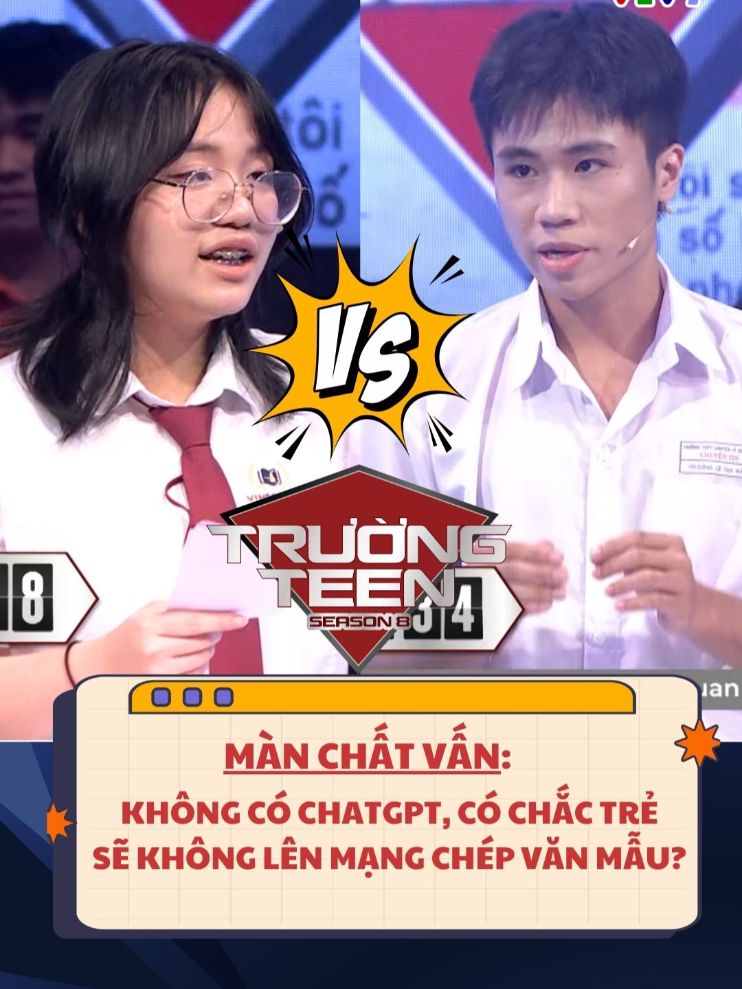 Nên cho trẻ làm quen với ChatGPT từ nhỏ để thích nghi với kỉ nguyên AI hay để trẻ tự tìm tòi và khám phá? Bạn ủng hộ ai trong lượt chất vấn này? #vtv7 #truongteen #truongteen2025 #tiengnoigenz #genz #BUV #tranhbien #LearnOnTikTok