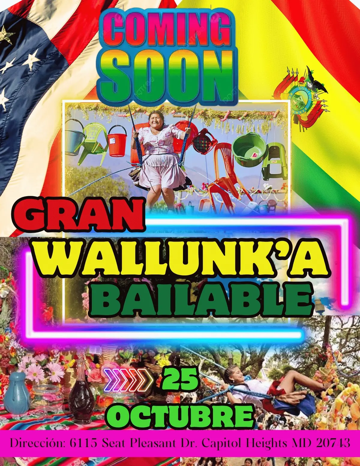 🇺🇸🇧🇴La única Wallunk’a Cochabambina en EEUU 🇺🇸 llevando en alto nuestras costumbres y tradiciones Bolivianas 🇧🇴este 25 de Octubre 2025 no te lo puedes perder , desde el medio día en #maryland @El Show De Anabel 💠 