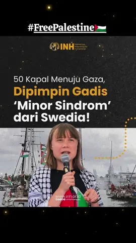 Greta Thunberg seorang gadis asal Swedia, bukan orang Arab, bukan Muslim, tanpa diminta dan juga tanpa pamrih, tapi berdiri paling depan membela Gaza.!  Lalu bagaimana dengan orang Arab.?  Bagaimana dengan Muslim.? @Sumud Nusantara Official  @hunberggretat  #savegaza #savechildren #freepalestine #sumudflotilla #bantuanuntukgaza 