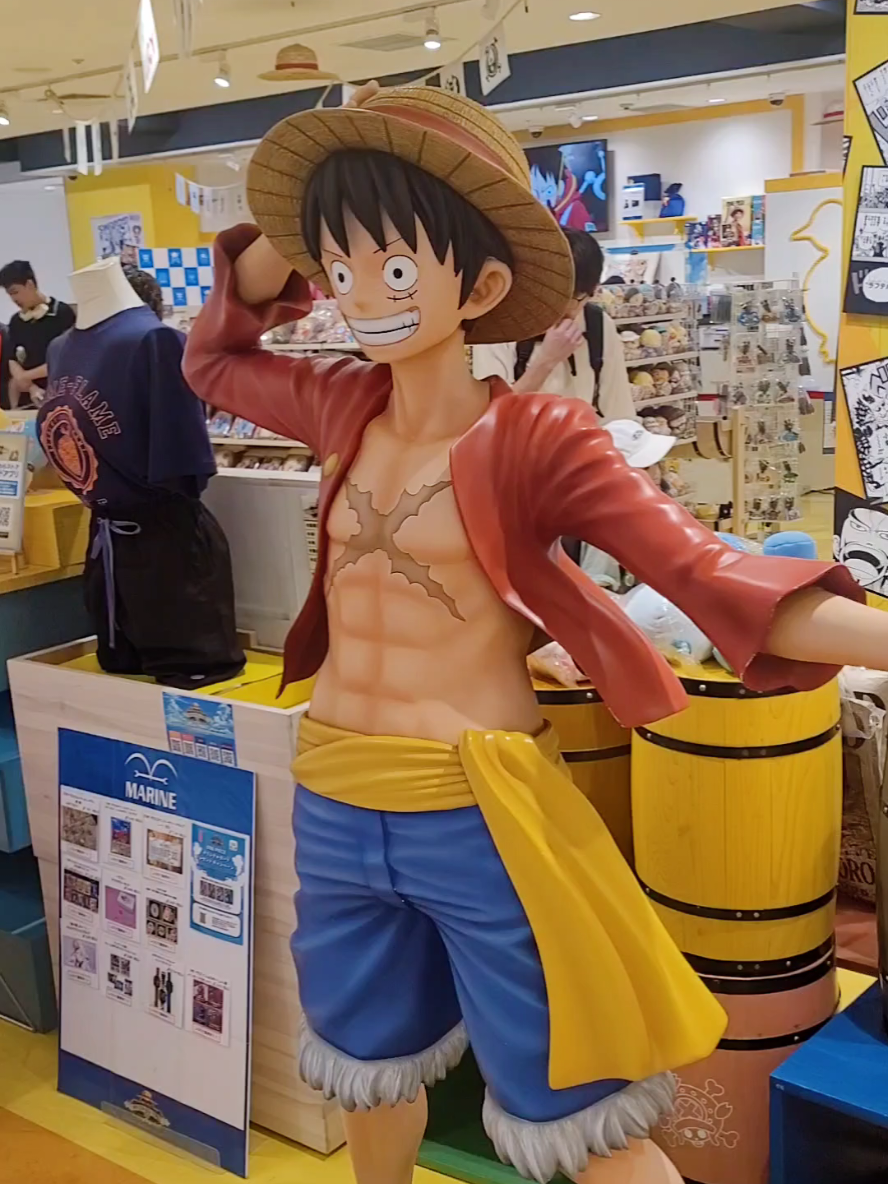 One Piece Mugiwara store in Osaka so much merch from One Piece. must visit if you are a fan #onepiece #mugiwara