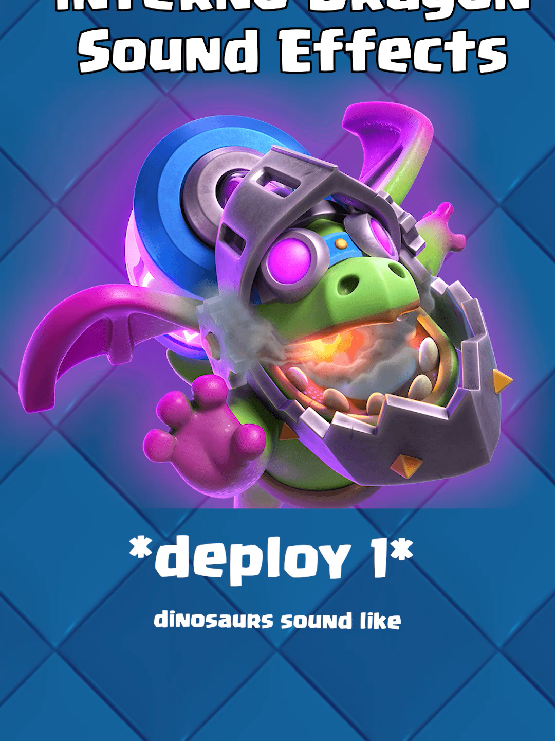 Clash Royale - All Evo Inferno Dragon sound effects #clashroyale #supercell #evoinfernodragon