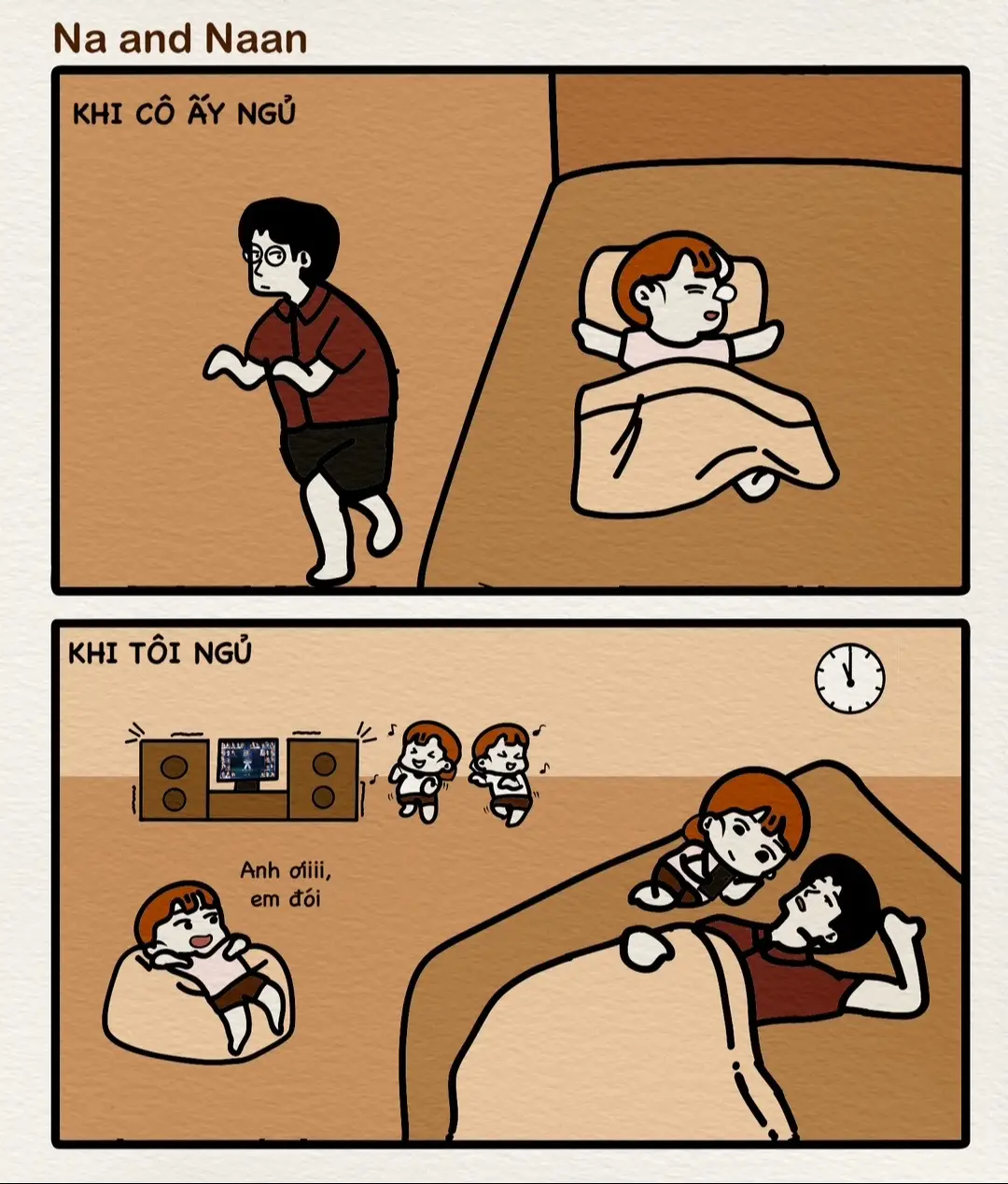 #comic #NaAndNan #truyentranh #hàihước #ngủ 