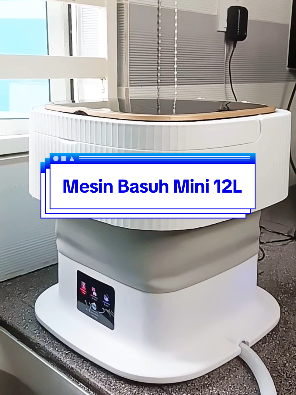 Siap ada fungsi pengering lagi..mmg berbaloi #miniwashingmachine #mesinbasuh #basuhbaju #mesinbasuhmini 