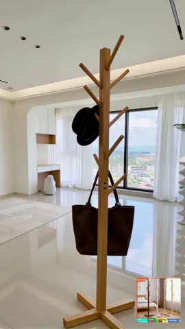 gantungan baju kayu berdiri multifungsi bisa dipakai untuk jaket tas topi sampai aksesoris desain simpel elegan kokoh dan hemat tempat cocok untuk kamar atau ruang tamu buruan beli sekarang sebelum stok habis [HASHTAG] #gantunganbaju #gantunganberdiri #gantunganminimalis #gantunganpakaian #gantunganrumah          