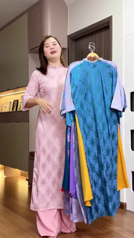 Áo dài gấm thọ có bigsize #TaiHa #aodaibigsize 