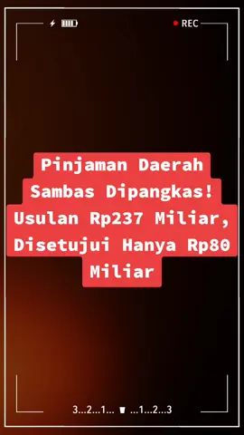 SAMBAS – Rencana Pemkab Sambas untuk berutang jumbo Rp237 miliar akhirnya dipangkas habis-habisan. Badan Anggaran (Banggar) DPRD Sambas menegaskan, pinjaman daerah yang boleh direalisasikan hanya sekitar Rp80 miliar. Juru Bicara Banggar, Mardani (Fraksi PDIP) bilang, keputusan ini mengacu pada PMK 74/2024 tentang batas pinjaman daerah. Artinya, ada defisit Rp157 miliar di APBD-P 2025. Tapi tenang, Banggar meyakinkan pembangunan tetap jalan. Pemerintah daerah diminta fokus ke: ✅ Perbaikan jalan & jembatan ✅ Penyelesaian hutang tahun 2024 ✅ Optimalisasi PAD dari pajak, retribusi & pasar ✅ Revitalisasi pasar rakyat & perluasan layanan air bersih
