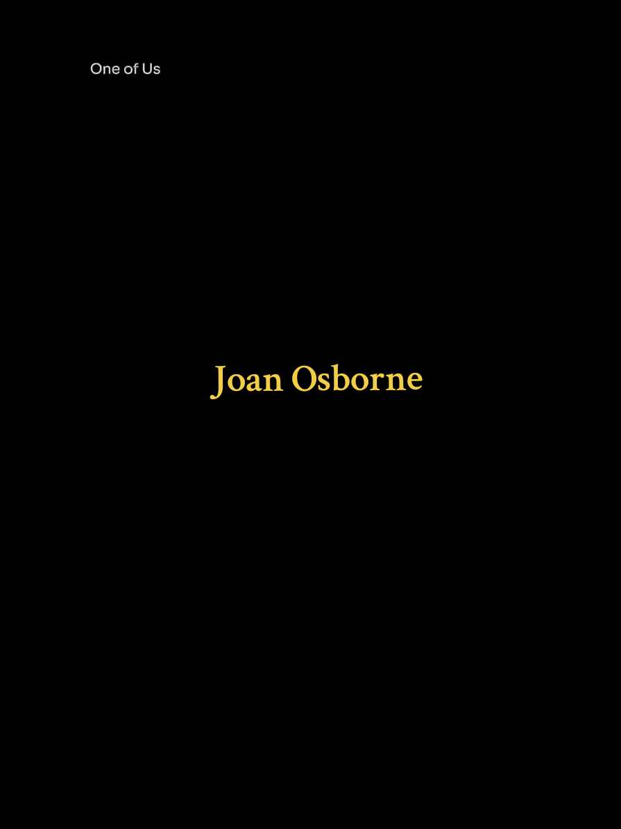 A haunting voice asking the timeless question: What if God was one of us?.  A song that marked the 90s with deep meaning and emotion. #OneOfUs #JoanOsborne #90sMusic #TimelessSongs #ViralLyrics