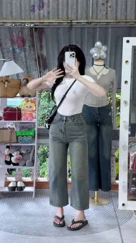 Quần jean cho mấy bà nấm đây#quanjeannamlun #quanjeannudep #quanjeanongsuong #xuhuong 