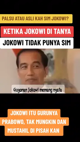 Jokowi Prabowo adalah sahabat sejati tak mungkin di pisah kan 