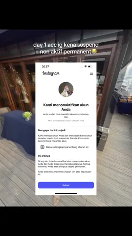 Sedih bgt😭😭😭 ada yg bisa bantuin ga😭😭😭 #suspend #suspendinstagram #instagramsuspended 