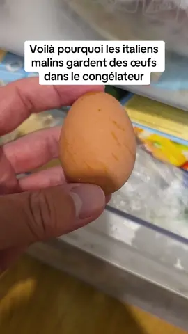 Voilà pourquoi les italiens malins gardent des œufs dans le congélateur #actuces #tiktokfrance #conseils #astucesmaison 