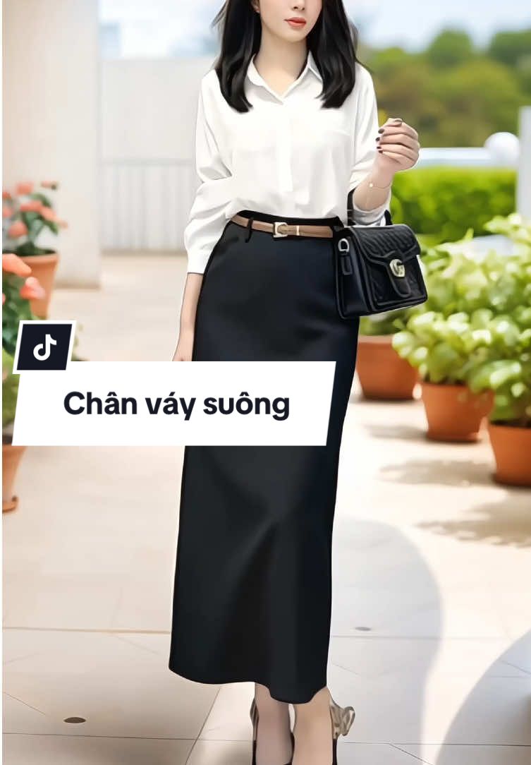 Chân váy A dáng suông cạp liề xẻ tà sau, chân váy công sở #chanvaycongso #chanvayAdai #chanvaysuong #chanvay #xuhuong 