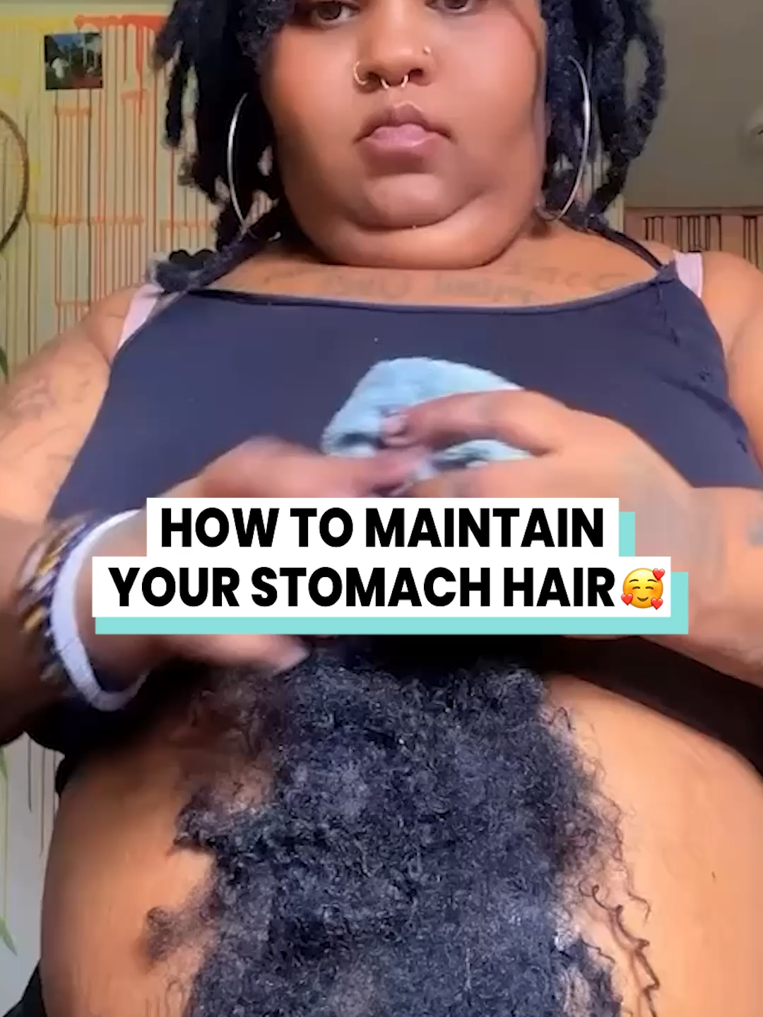 Bodyhair is beautiful ❤️ @itsroseformetv via @arkbykomi #bodyhair #hairywoman #stomachhair #hairmaintenance #hairy