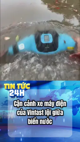 Cận cảnh xe máy điện của Vinfast lội giữa biển nước #viral #xuhuong #fyp #tintuc 