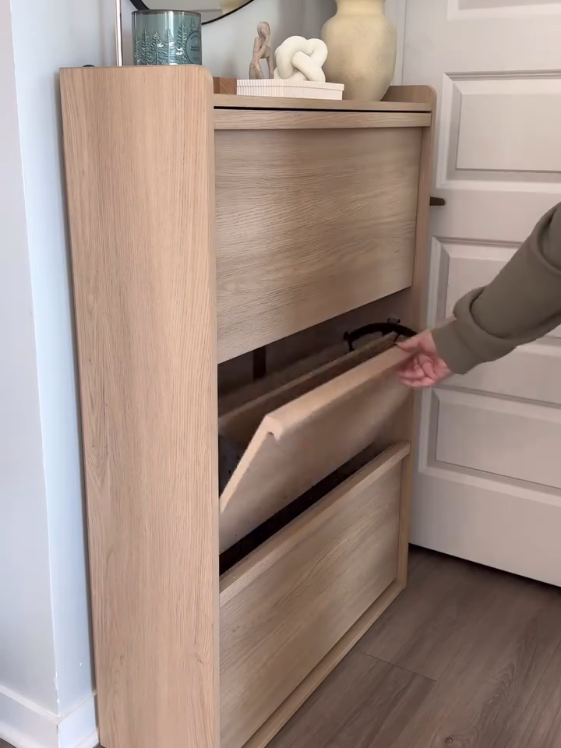 ✨ Perfect shoe rack for a clutter-free home 👟🌿 #ShoeRackGoals #HomeOrganization #SpaceSaver #ModernLiving #StylishStorage 