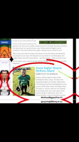 My boy🥹🏈 #ImYourBiggestFan #1 #Son #TackleFootball #EssexEagles 