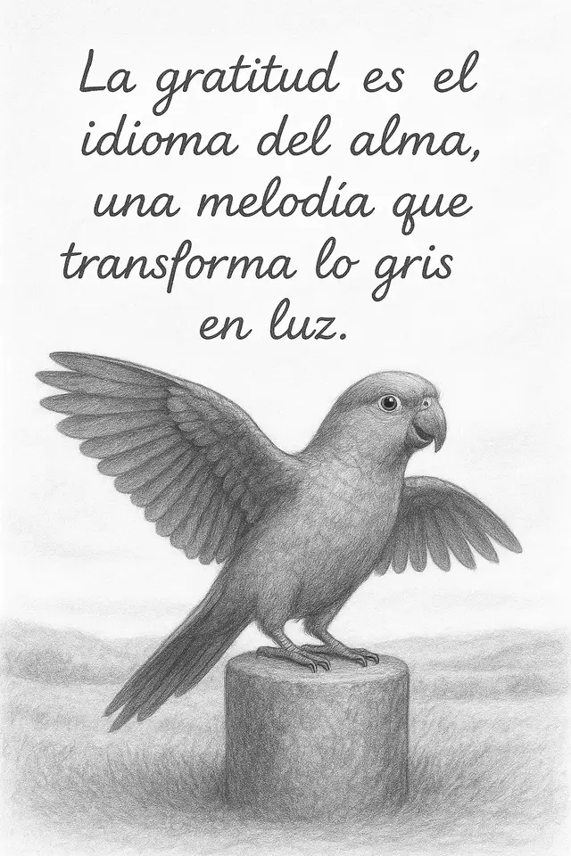 La Gratitud es el idioma del alma. #melodia #transforma #luz